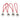 Msr Night Glow Zipper Pulls Red/White