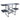 Gci Outdoor Slim-fold Cook Station Black Chrome