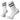 Smartwool Athletic Stripe Targeted Cushion Crew Socks White