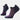 Smartwool Run Low Ankle Socks Purple Iris - Charcoal